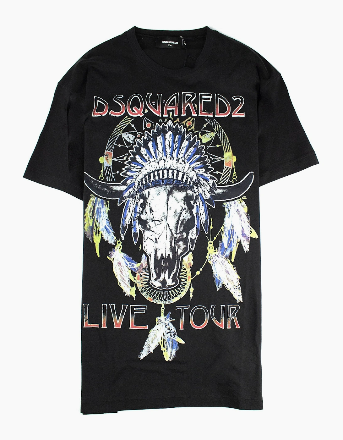 Dsquared2 Live Tour Printed T Shirt Black
