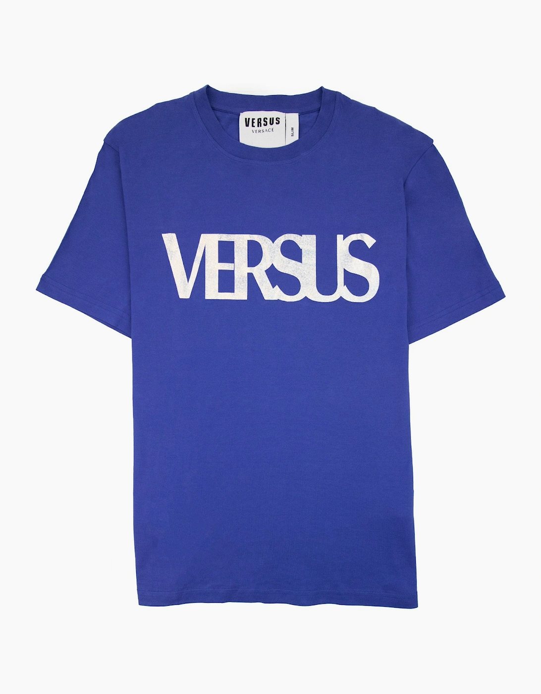 Versace Versus Logo Printed T Shirt Royal Blue, 5 of 4