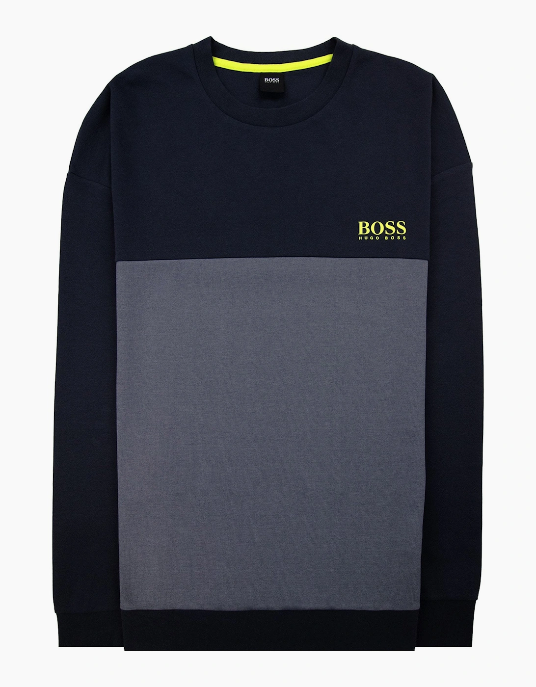 Hugo Boss Logo Print Tracksuit Sweatshirt Navy 400 DS3, 6 of 5