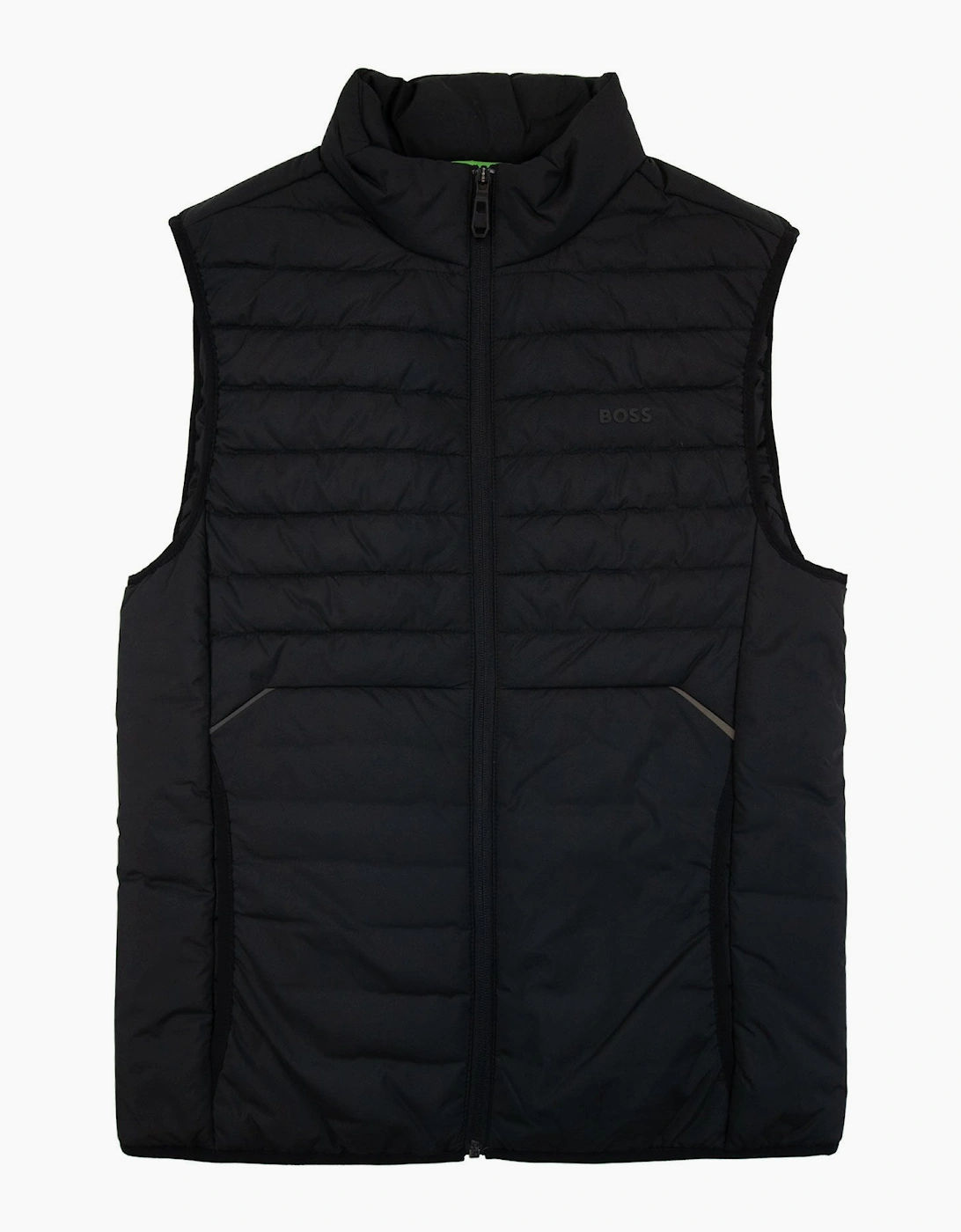 Hugo Boss V-thor Regular-fit Zipped Gilet In Water-repellent Fabric Black 001, 6 of 5