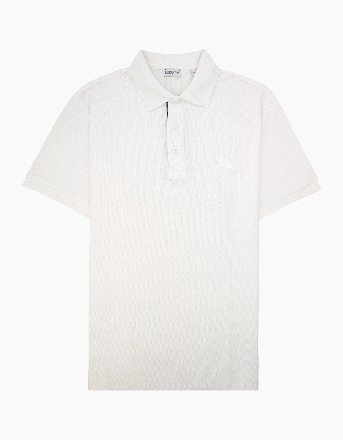 Burberry EKD Cotton Polo Shirt White