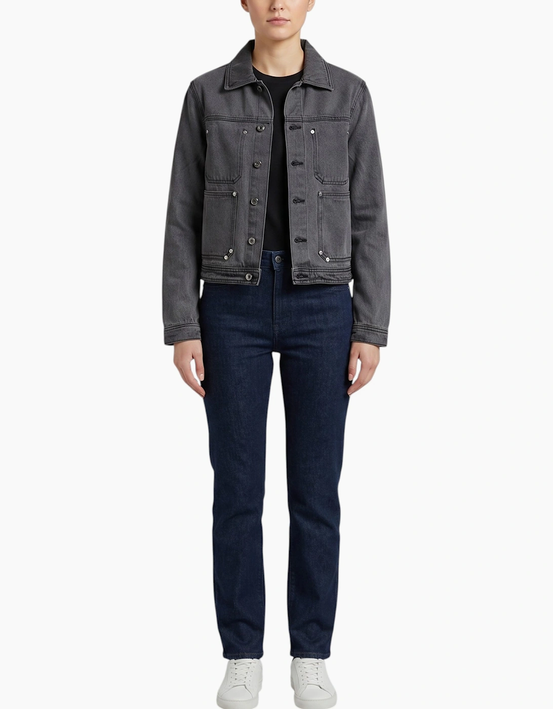 TOP LOOK Womens Denim Jacket Regular Fit Ladies Top, 4 of 3
