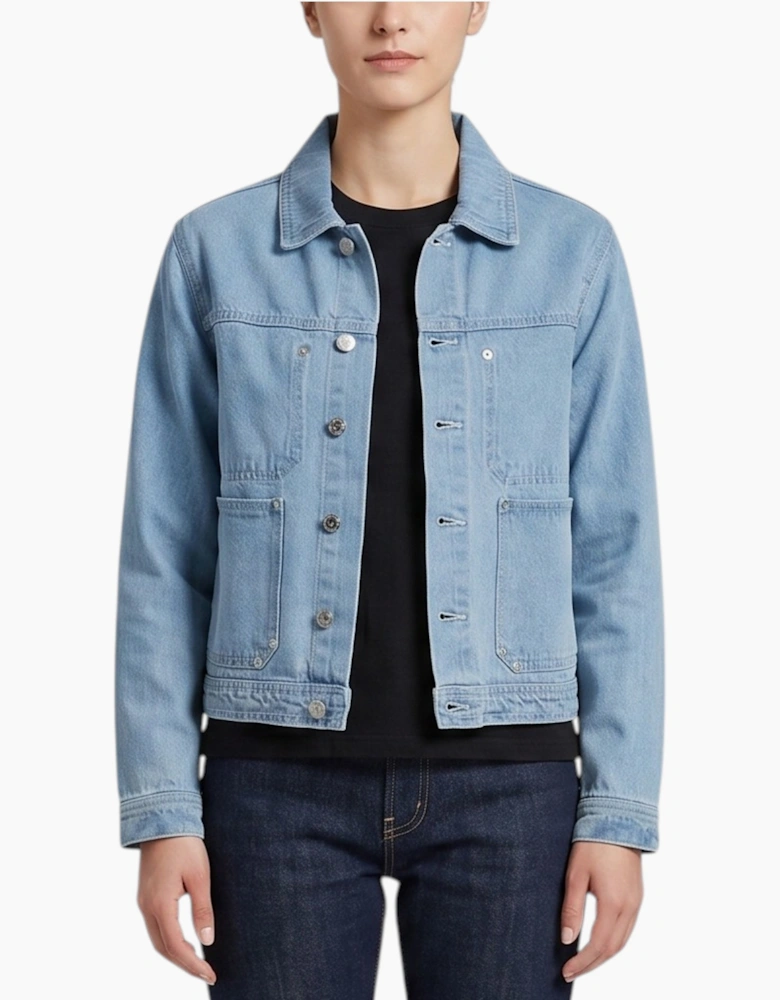 TOP LOOK Womens Denim Jacket Regular Fit Ladies Top
