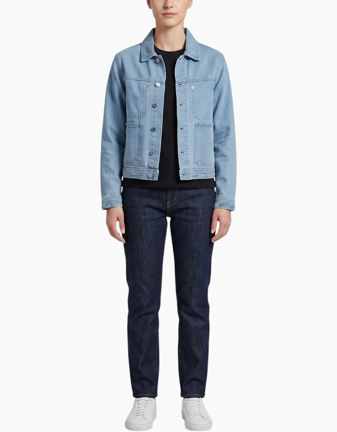 TOP LOOK Womens Denim Jacket Regular Fit Ladies Top