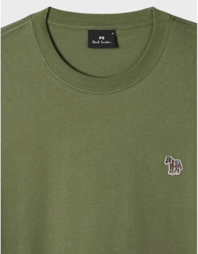 PS Paul Smith Reg Fit Zebra T-Shirt 35E Green