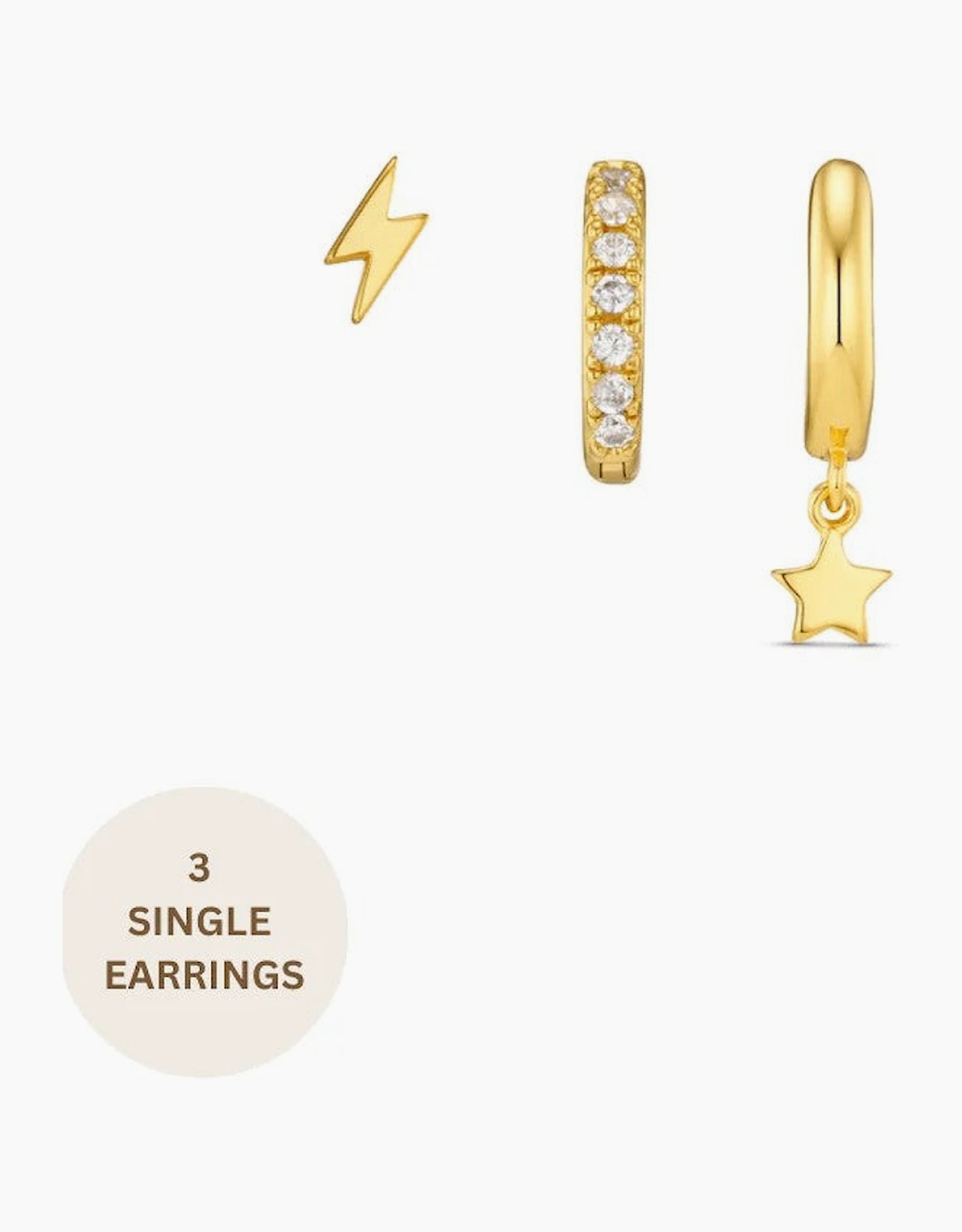 Orelia Lightning and Star Ear Party (GOLD), 2 of 1