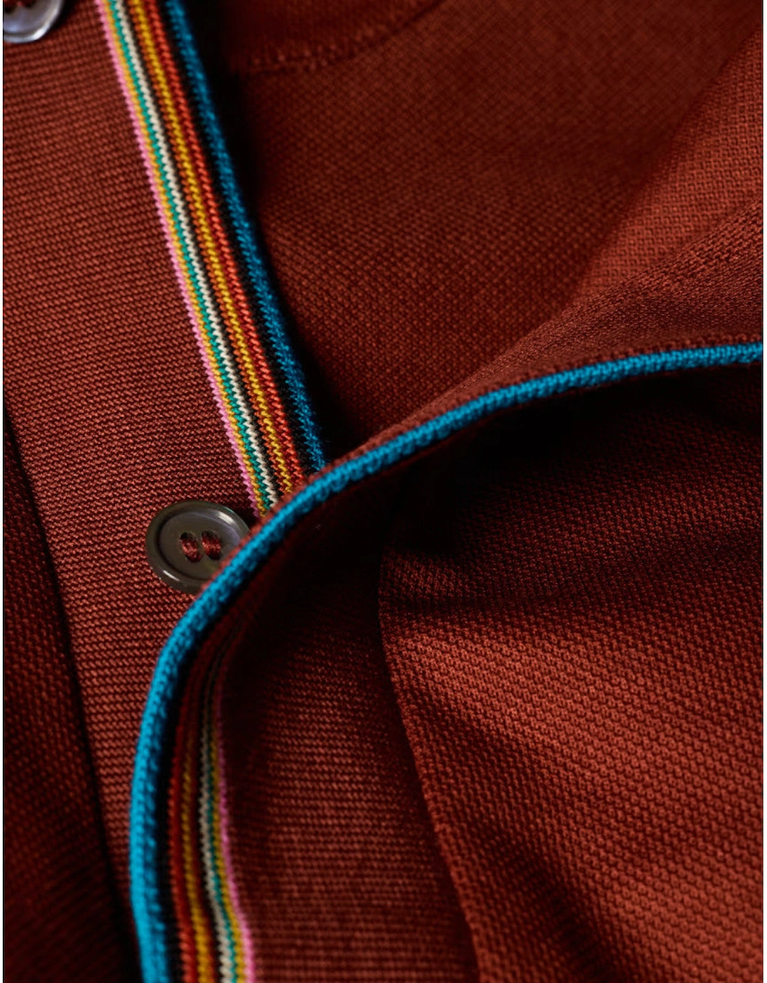 Paul Smith  Signature Stripe Trim Polo Shirt 18 LTRUS