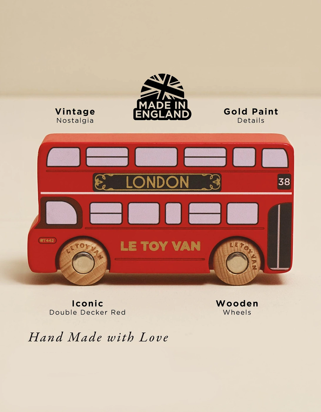 Le Toy Van Ben Wooden Toy Bus