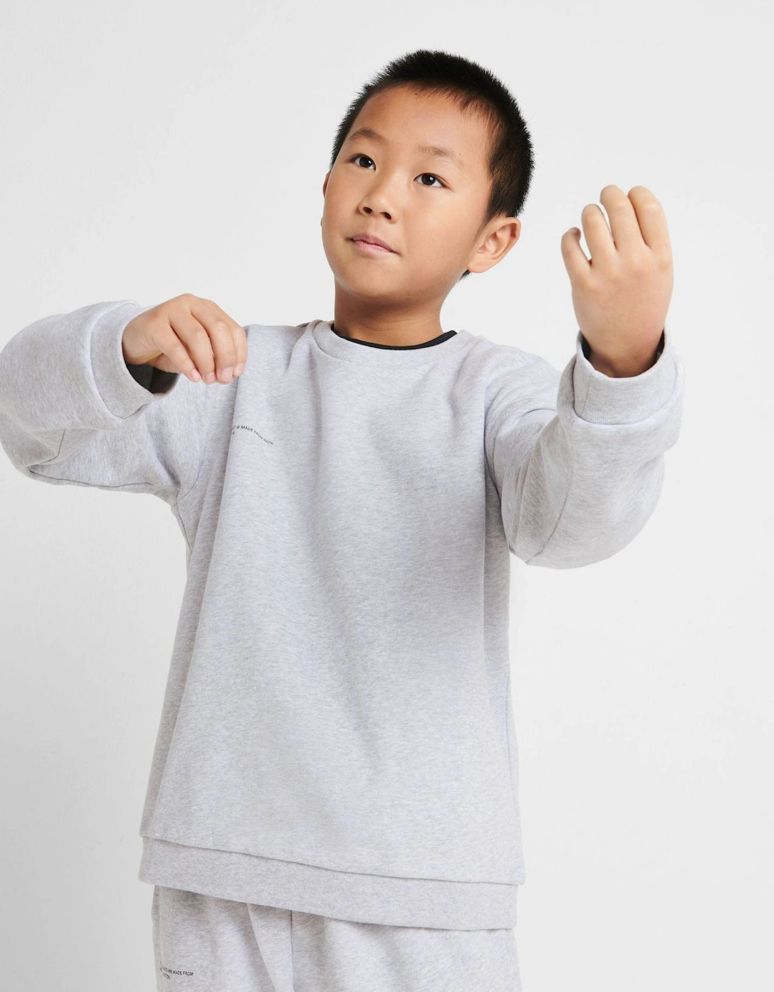 PANGAIA Kids 365 Midweight Sweatshirt in Grey