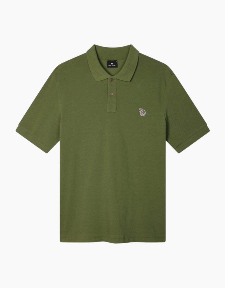 PS Paul Smith Reg Fit Zebra Polo Shirt 35E Green
