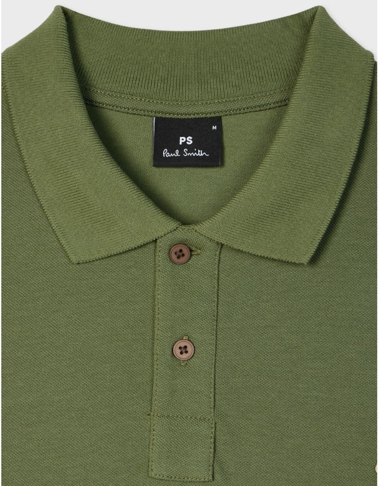 PS Paul Smith Reg Fit Zebra Polo Shirt 35E Green