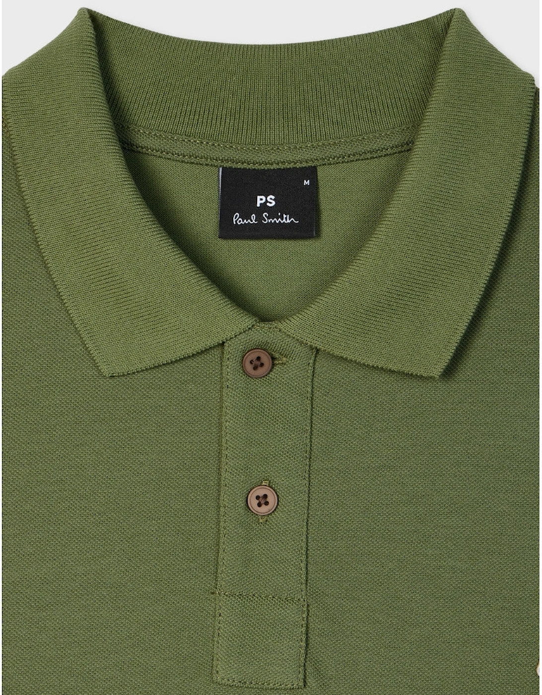 PS Paul Smith Reg Fit Zebra Polo Shirt 35E Green