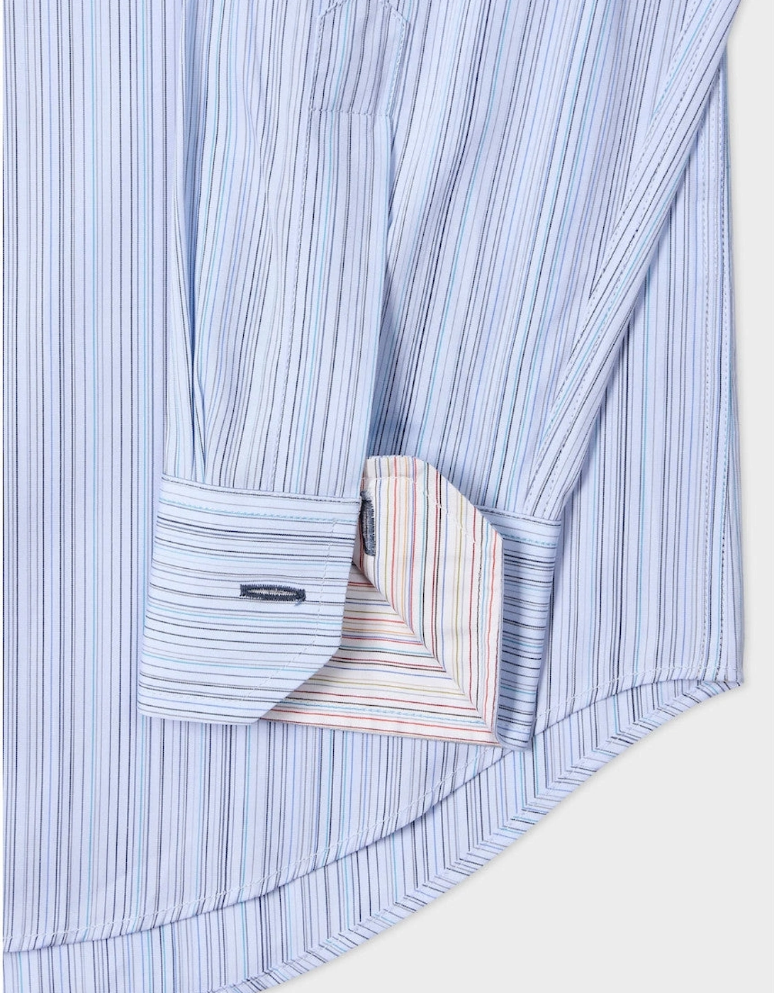 Paul Smith  Regular Fit Signature Stripe Shirt 40  Lt Blue