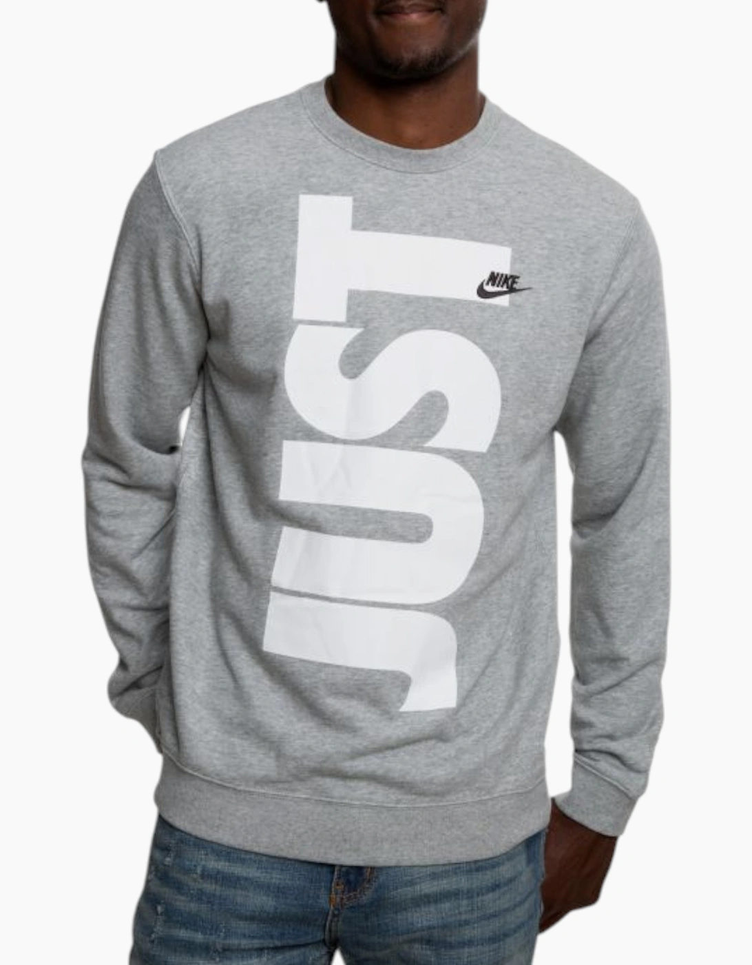 Nike Mens Sweatshirts SPORTSWEAR JUST DO IT LONG SLEEVE Regular Fit New Jumper, 5 of 4