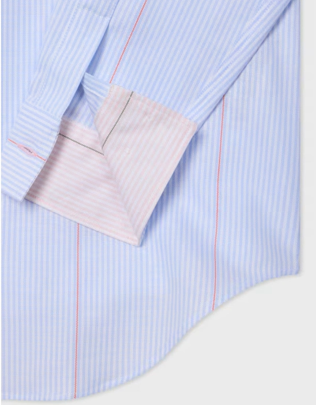 Paul Smith  Grandad Collar Shirt 40  Lt Blue
