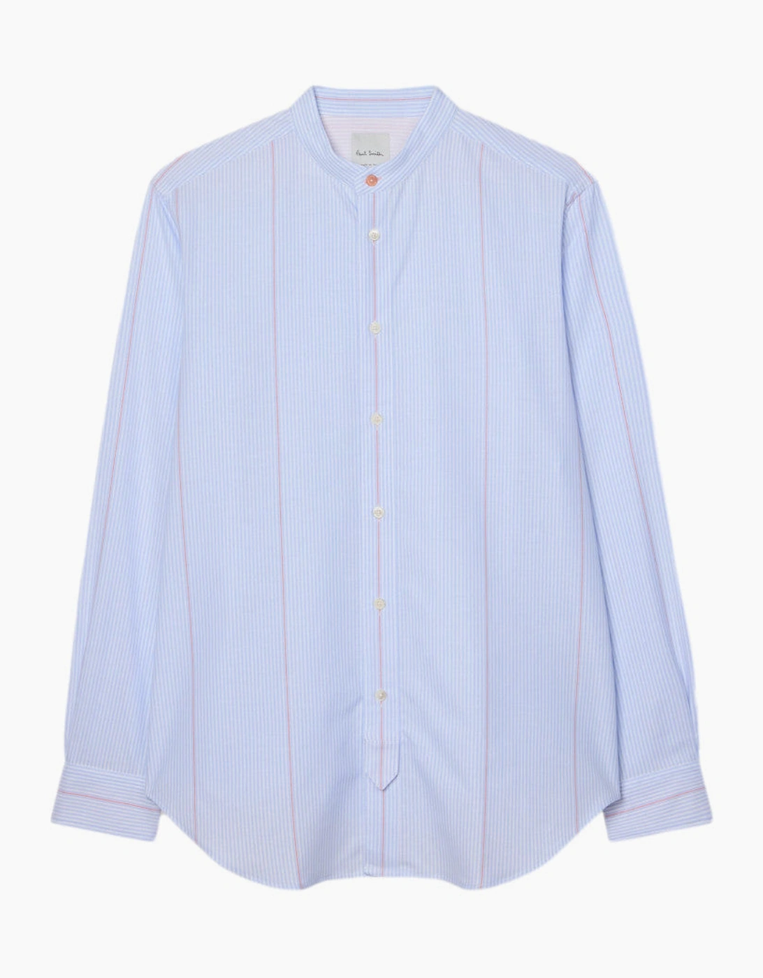 Paul Smith  Grandad Collar Shirt 40  Lt Blue