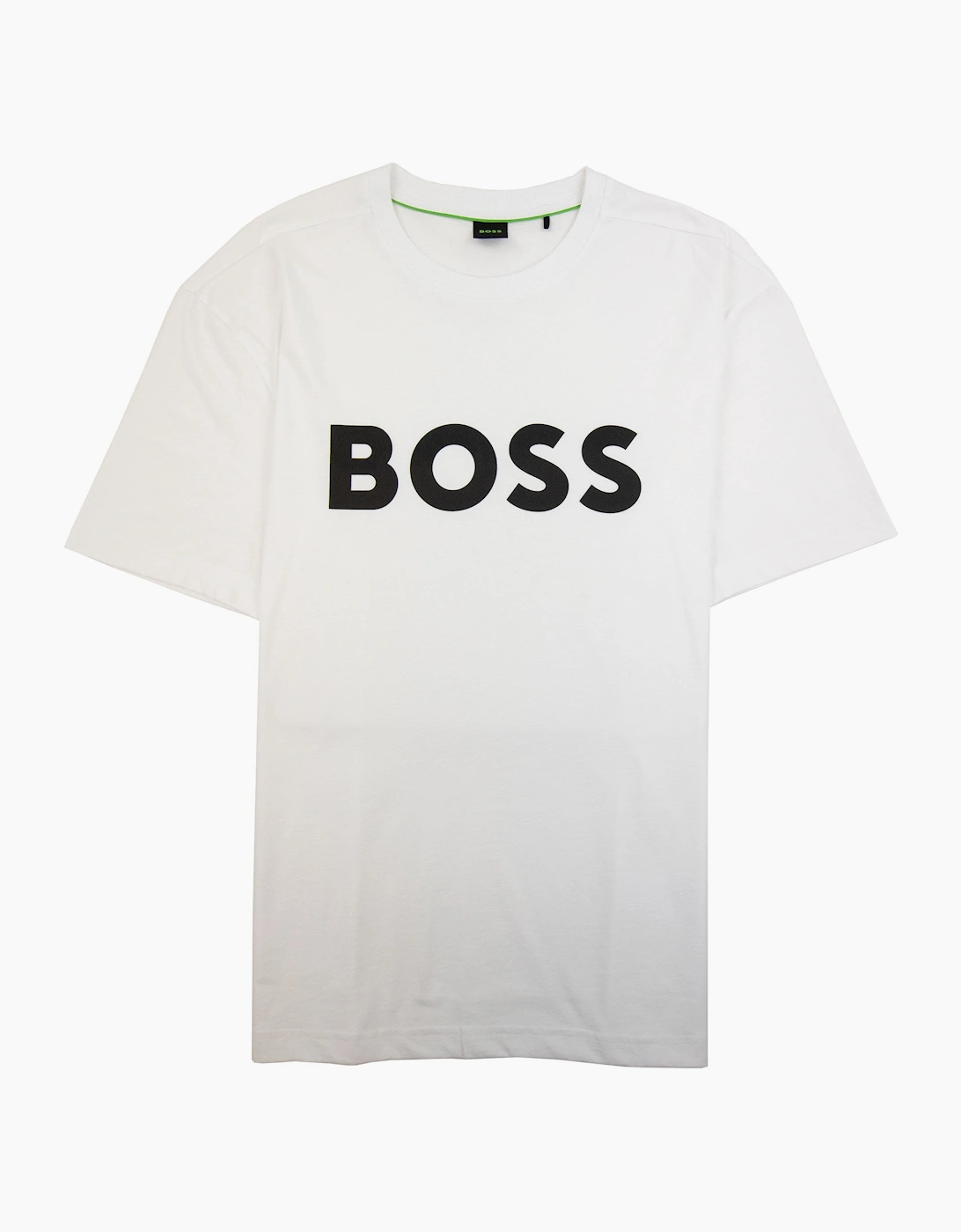 Hugo Boss Tee 1 Logo Printed T Shirt White 100, 4 of 3