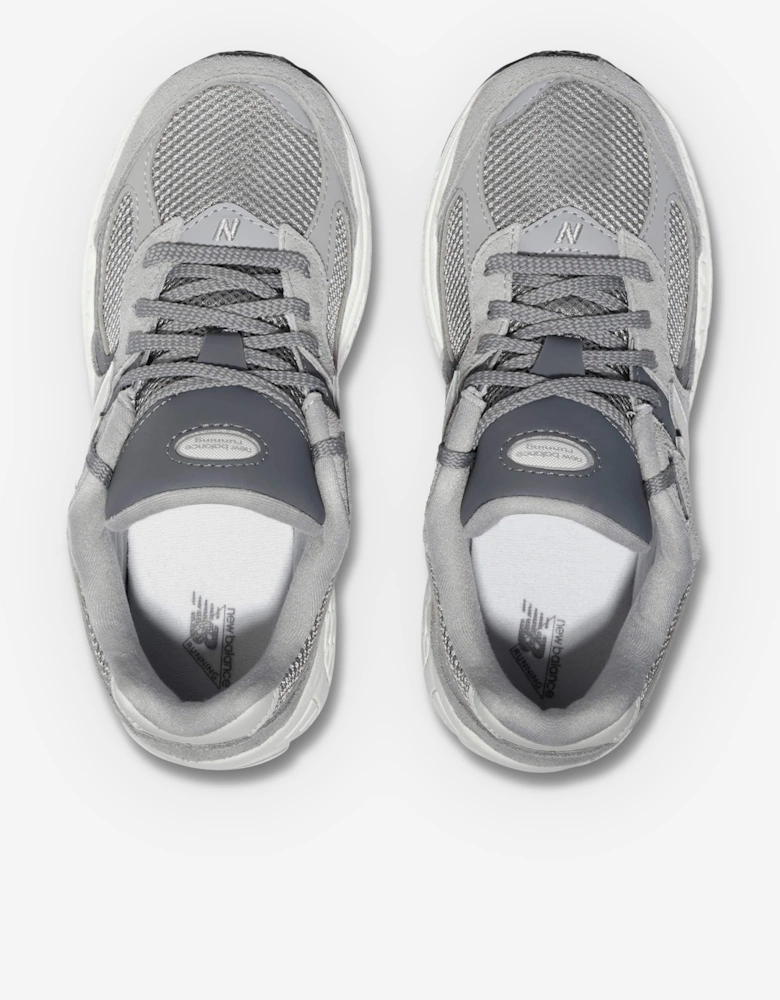 New Balance Kids 2002 Lace Up Logo Trainers in Grey