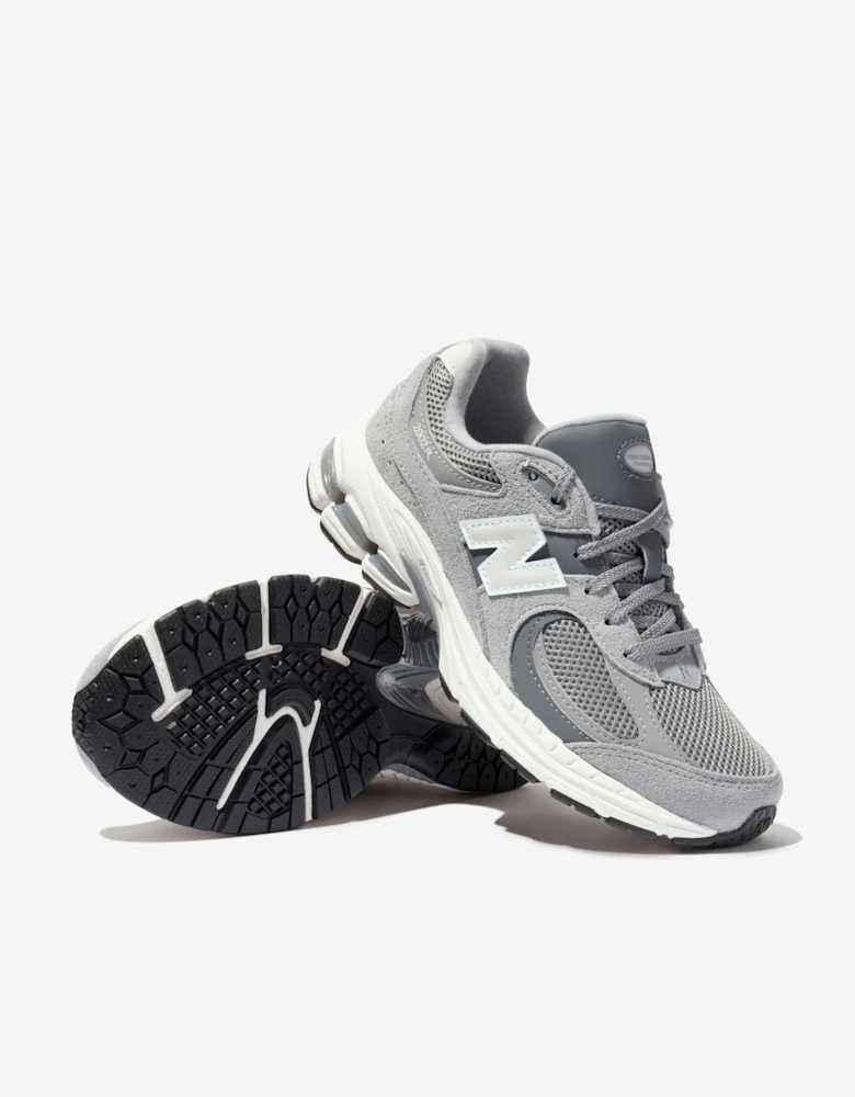 New Balance Kids 2002 Lace Up Logo Trainers in Grey
