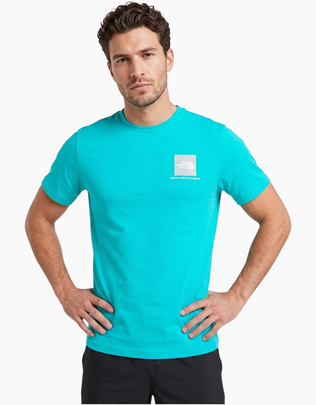 The North Face Men's Blue T-Shirt Cotton Tee - Size 44