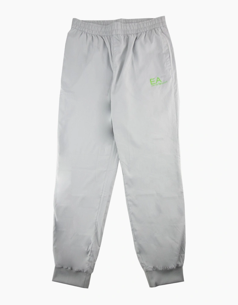 EA7 Reflective Logo Tracksuit Pants Light Grey