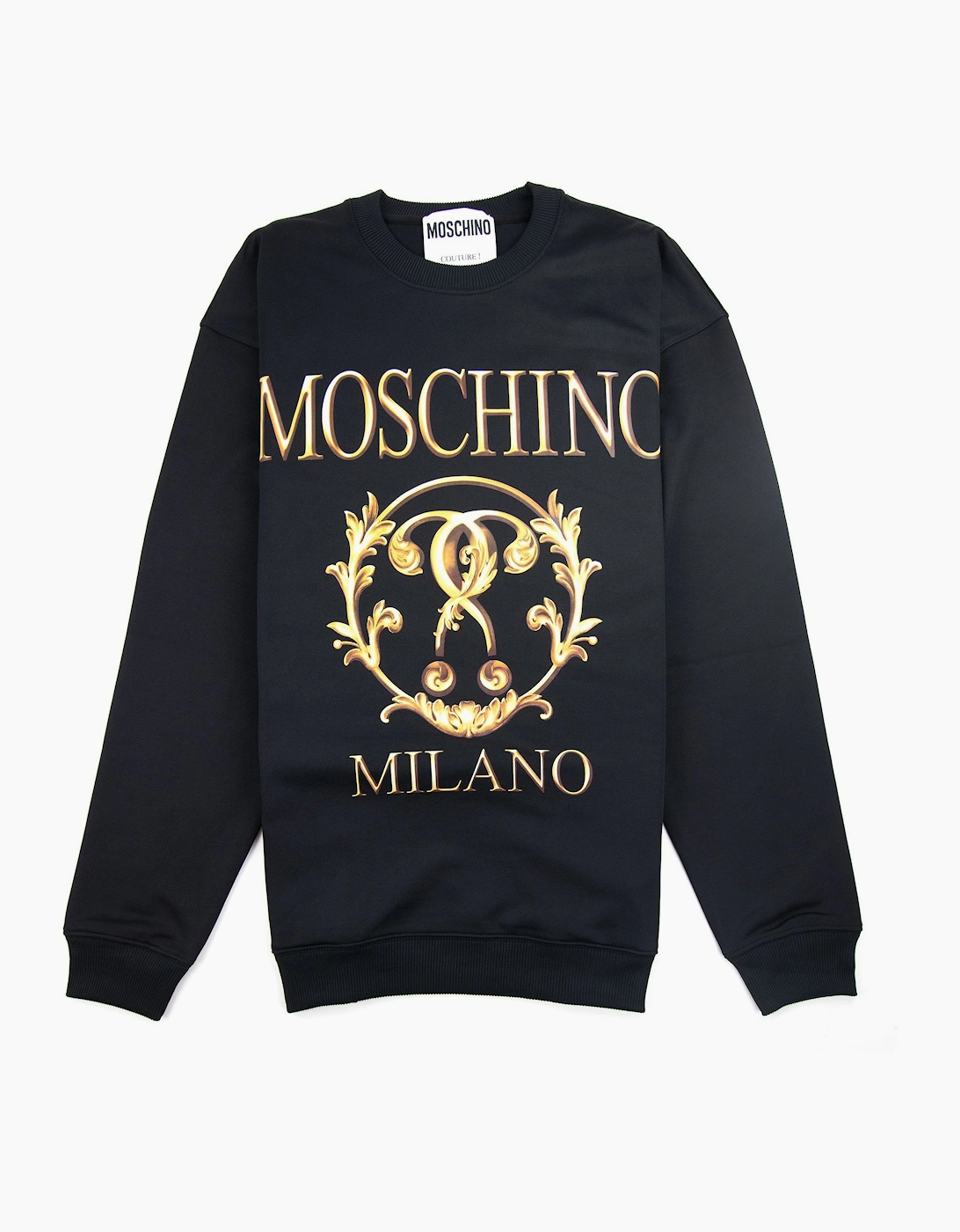 Moschino Couture Question Mark Technical Sweatshirt Black