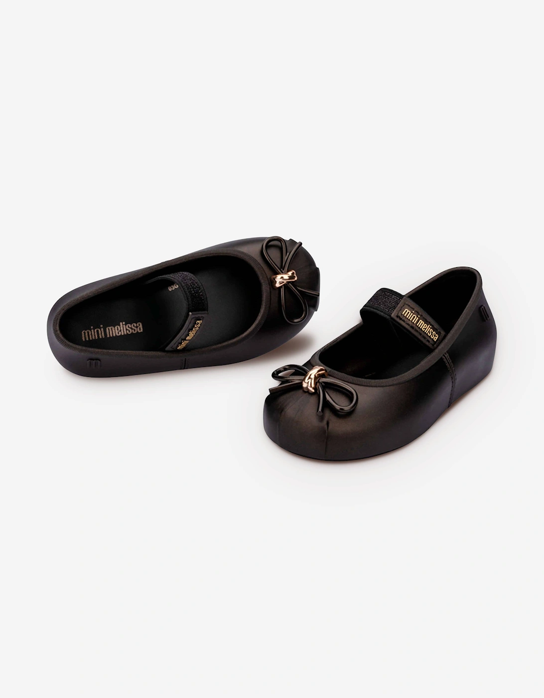 Mini Melissa Girls Sophie Ballet Flats in Brown