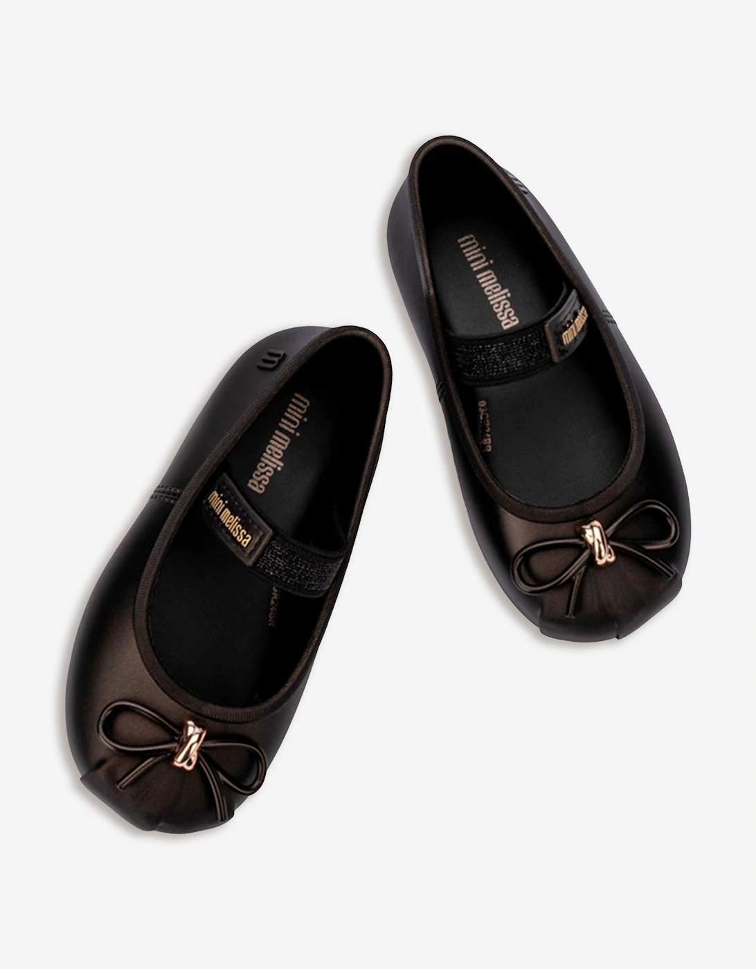 Mini Melissa Girls Sophie Ballet Flats in Brown