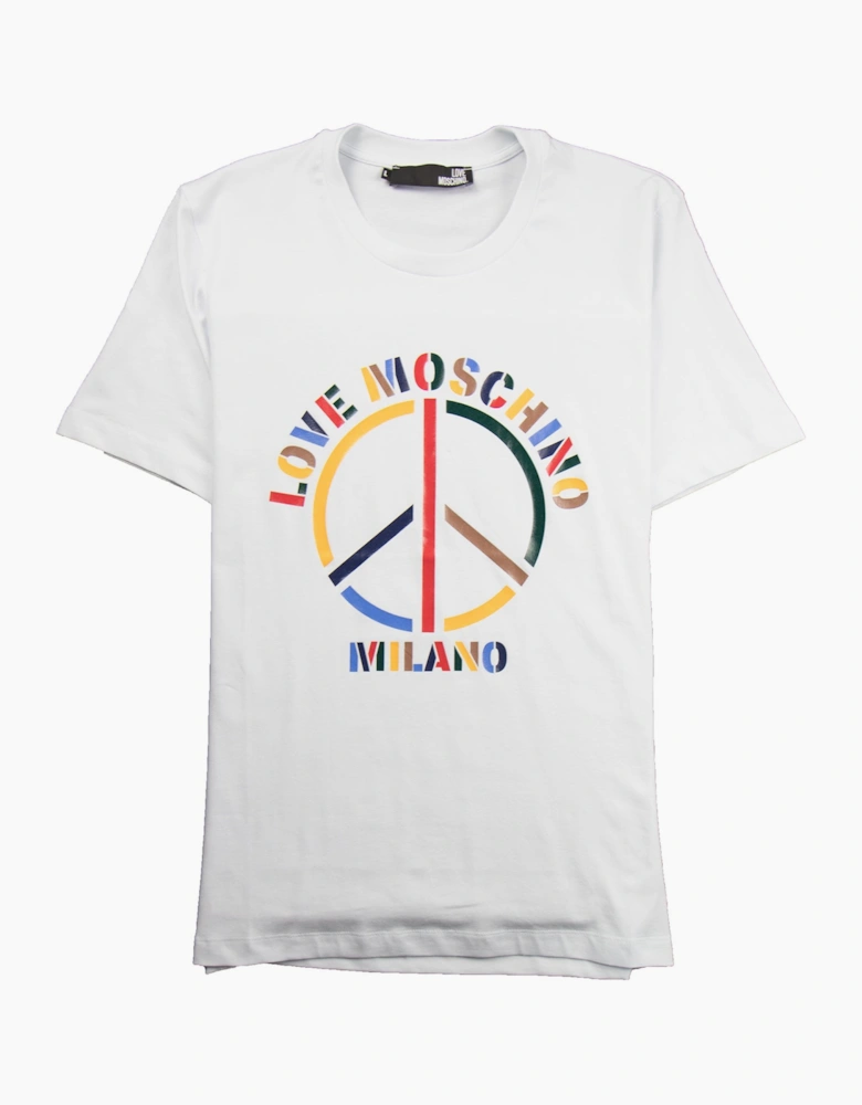 Love Moschino Peace T-Shirt White