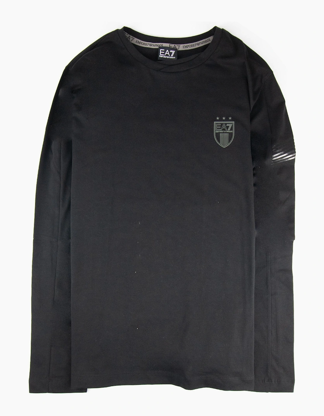 Ea7 Train Soccer M L/s T Shirt Black, 3 of 2