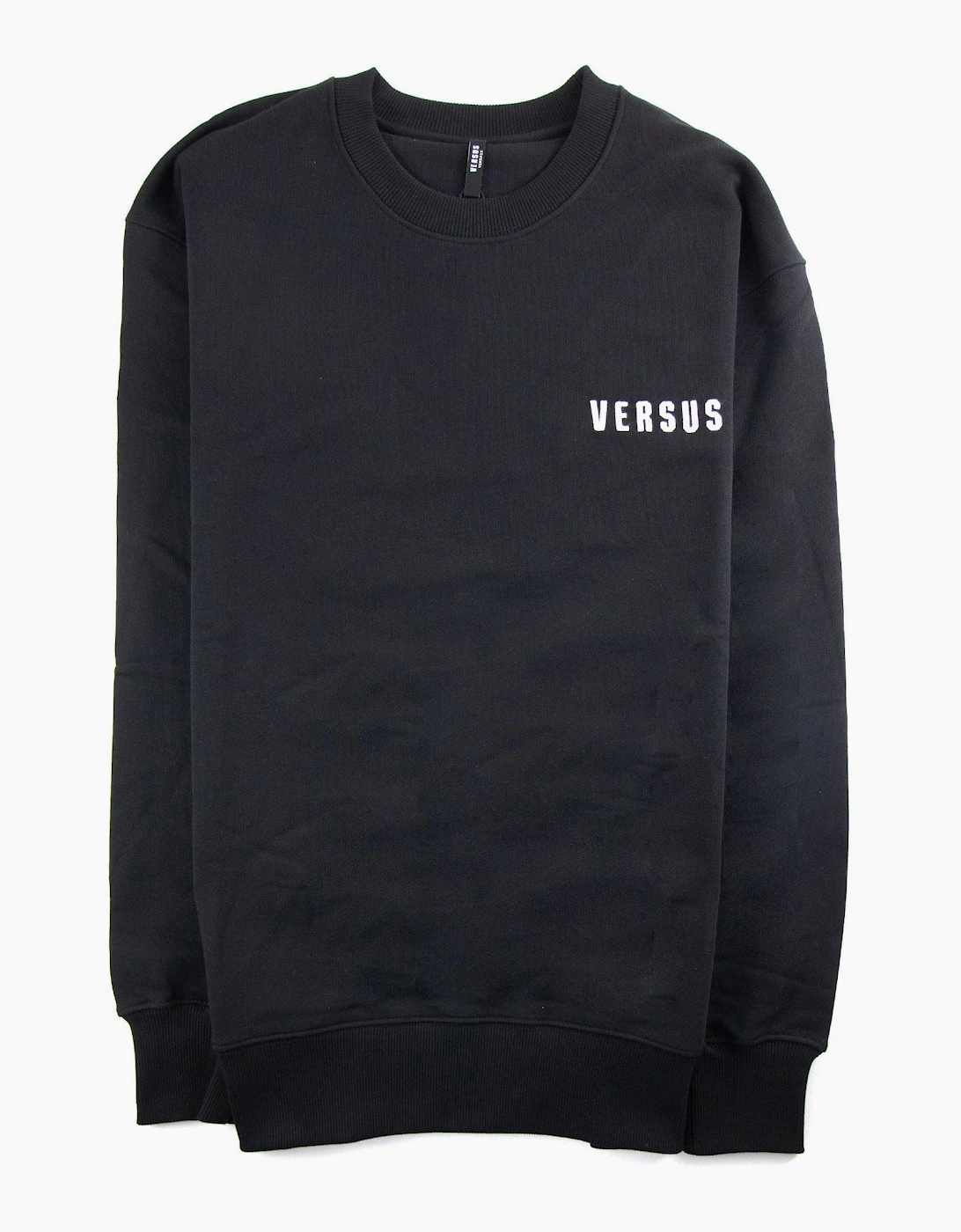 Versace Versus Embroidered Lion Logo Sweatshirt Black
