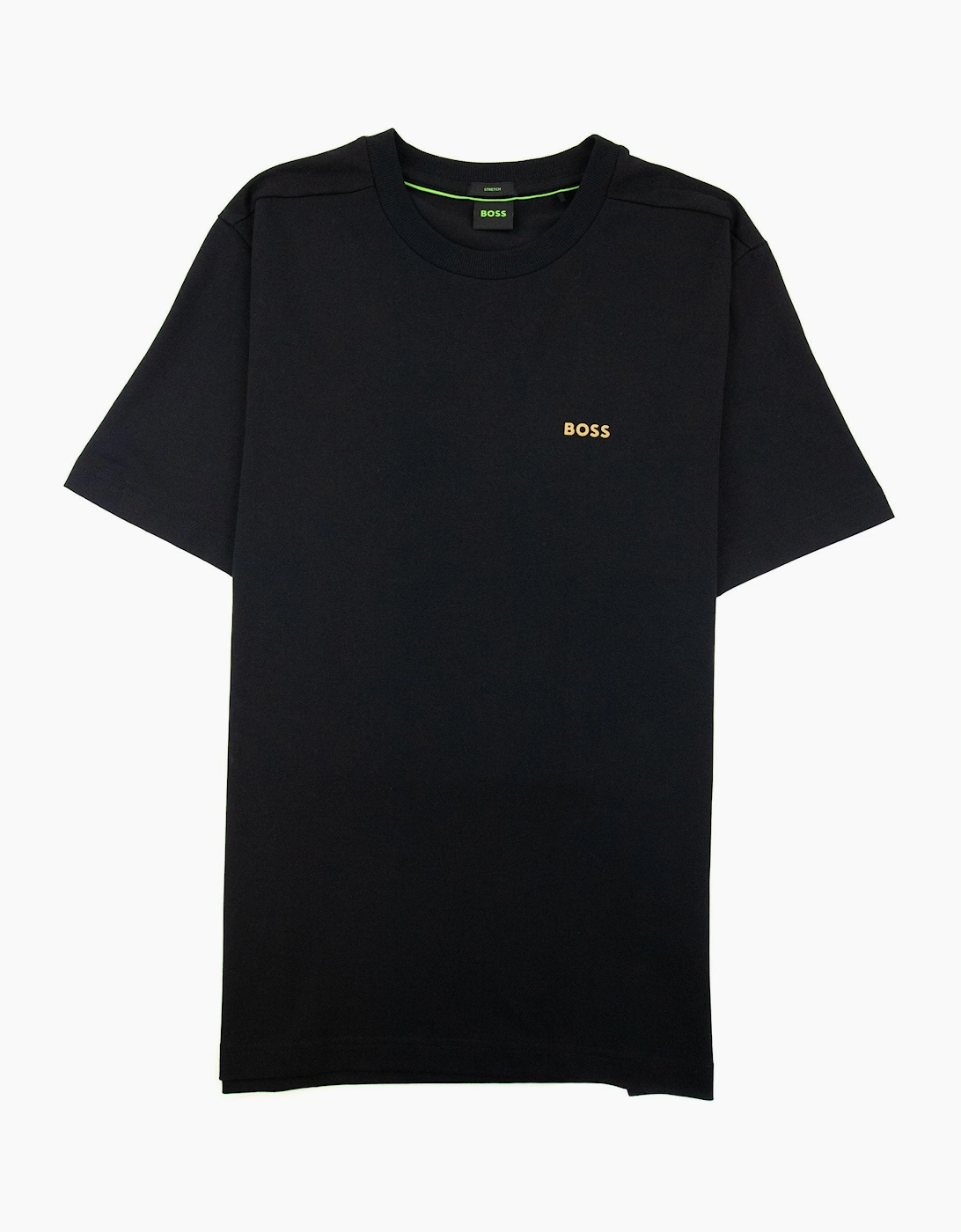 Hugo Boss Contrast Printed Logo Tee Black 002