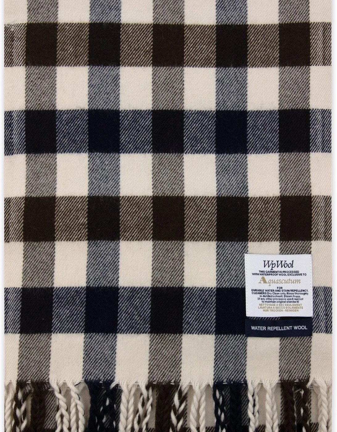 Aquascutum Water Repellent Macro Club Check Scarf Macro Club Check 30