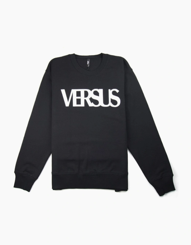 Versace Versus Large Versus Logo Sweatshirt Black
