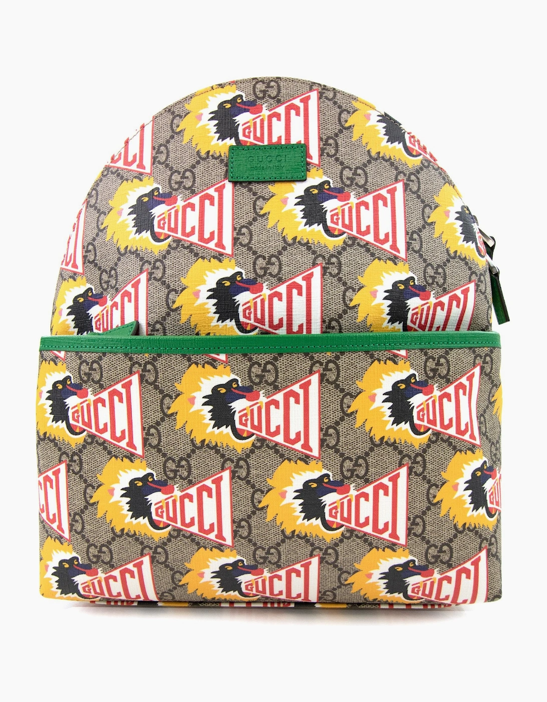 Gucci Junior Tiger Print Logo Backpack Multi
