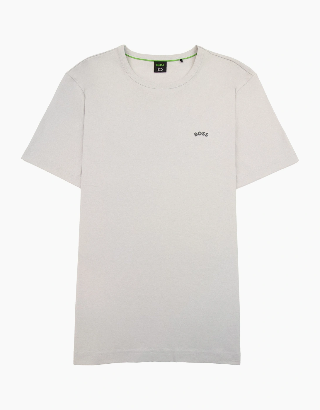 Hugo Boss Curved Logo T Shirt Open Grey, 5 of 4