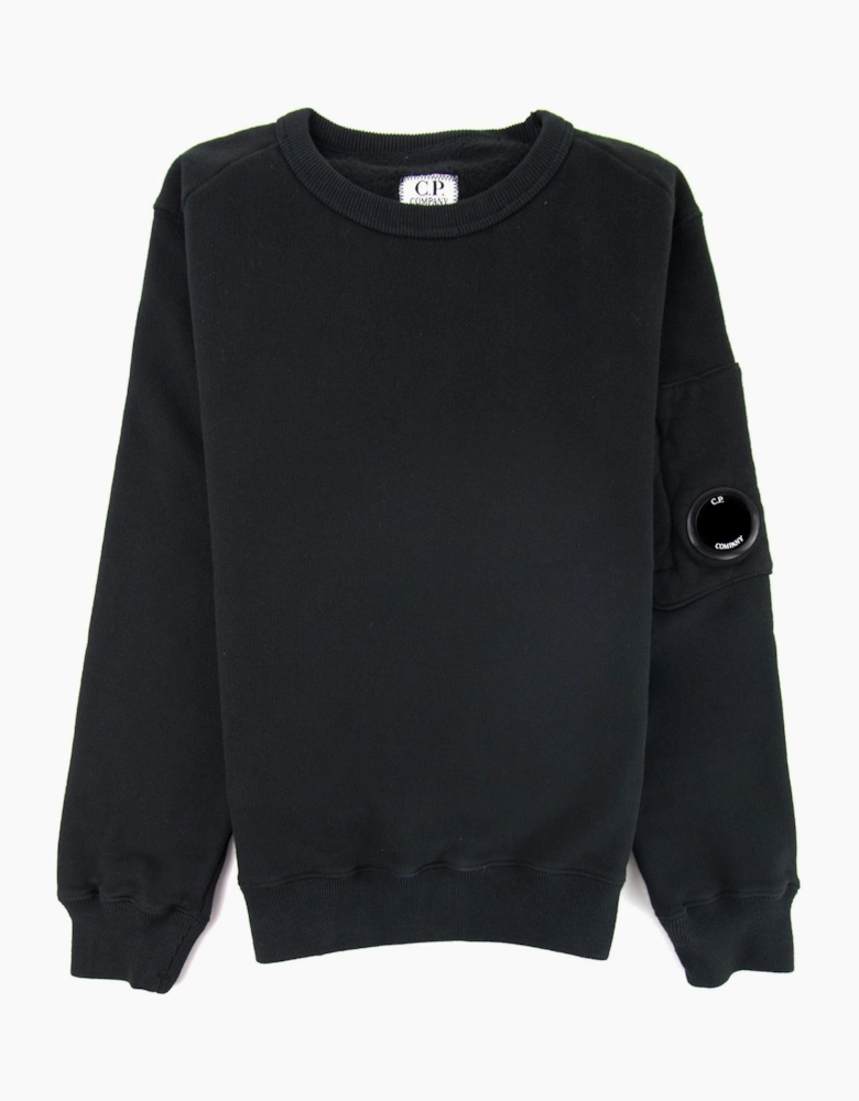 C.P. Company Undersixteen Lens Fleece Sweatshirt Black 999