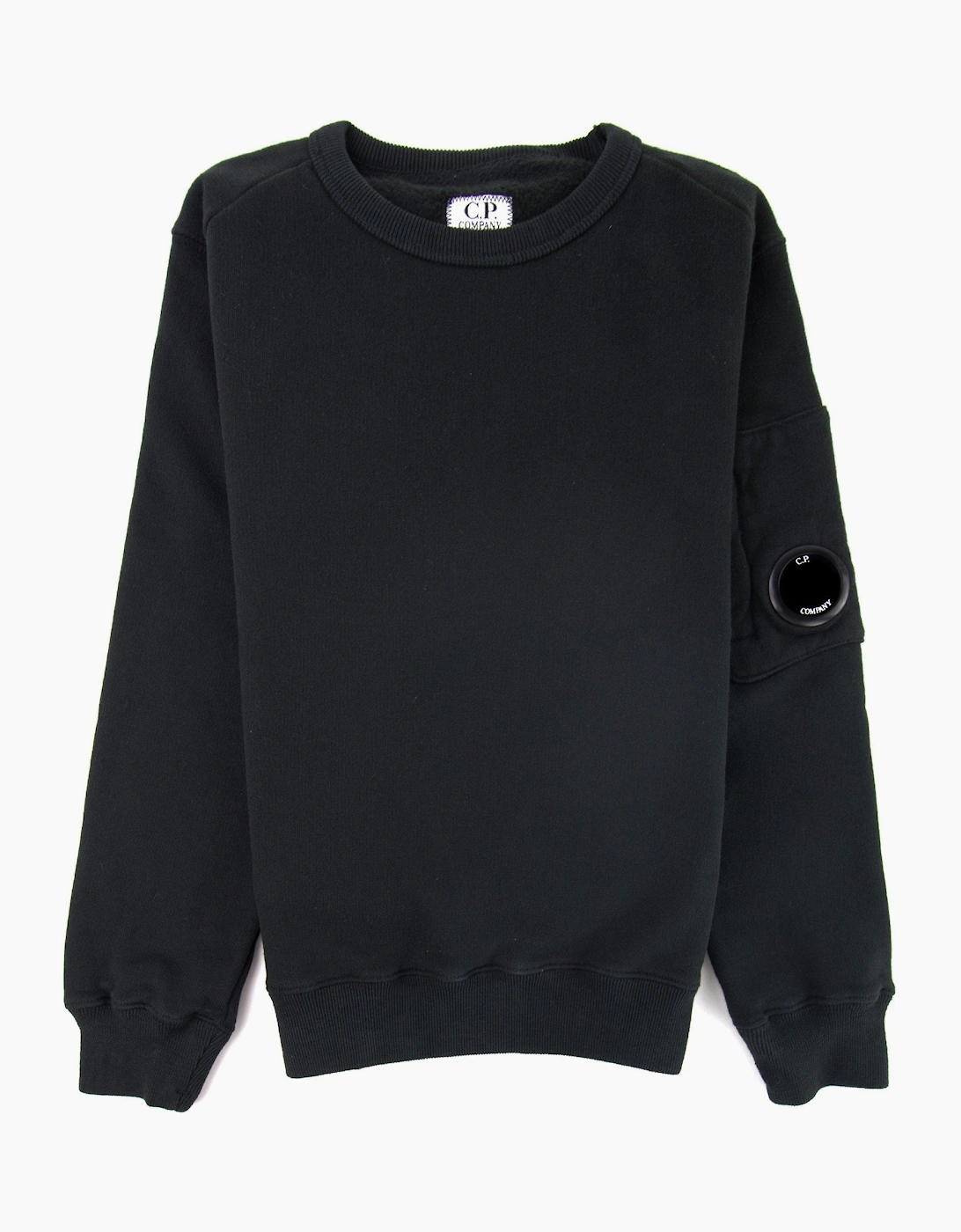 C.P. Company Undersixteen Lens Fleece Sweatshirt Black 999