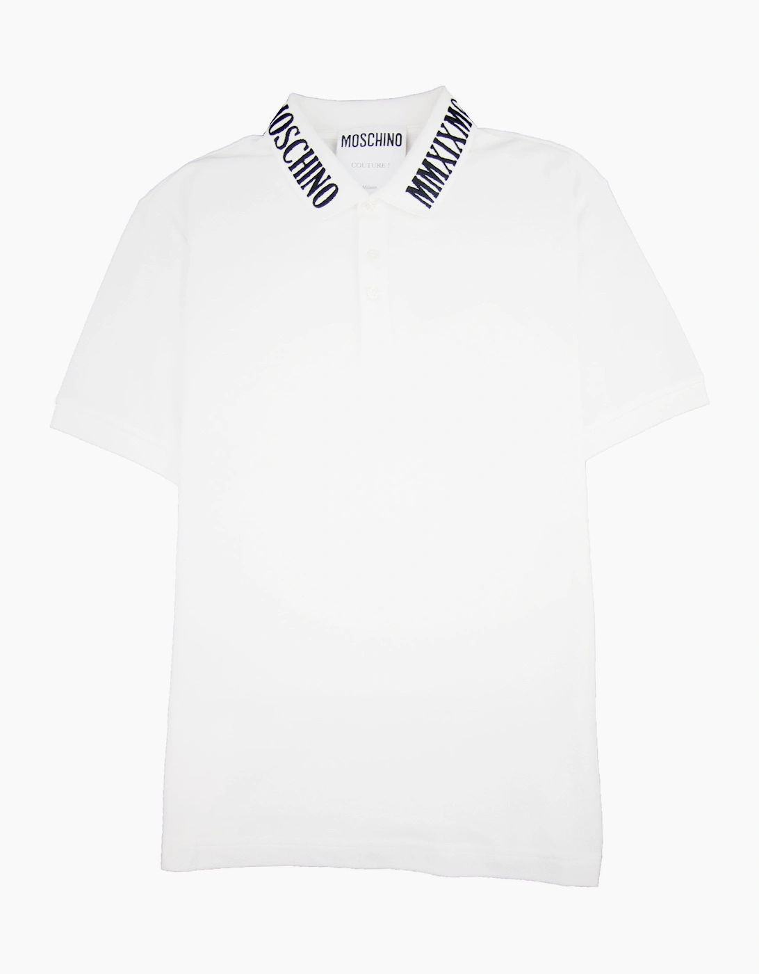 Moschino Couture Mmxix Embroidered Collar Polo White, 3 of 2