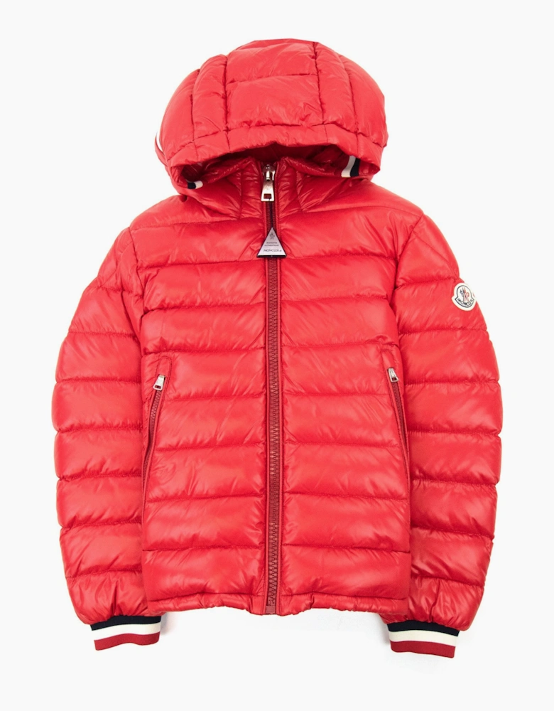 Moncler Junior Alberic Puffa Down Jacket Red 455