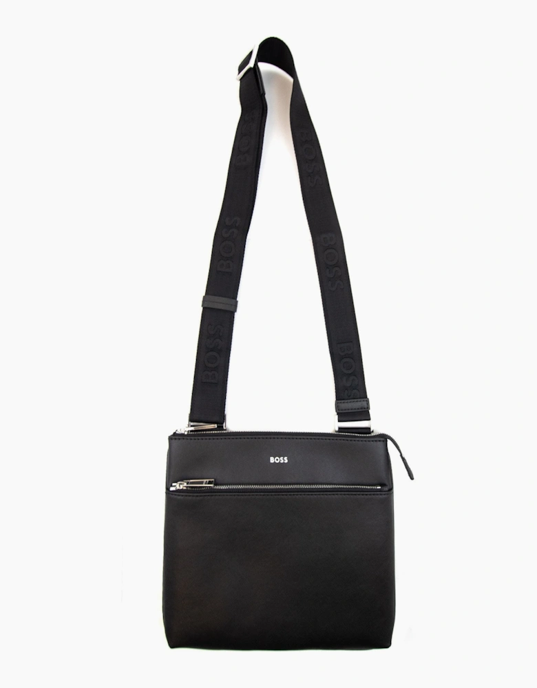 Hugo Boss Zair S Z Signature Stripe Logo Detail Bag Black 001
