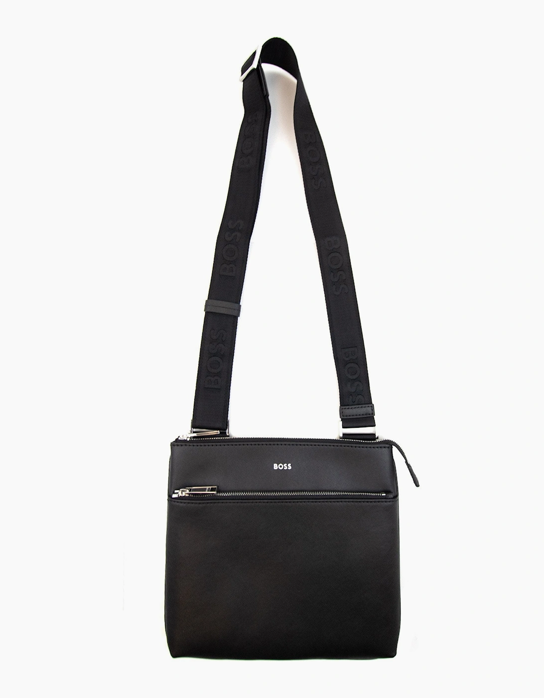 Boss Men's Hugo Boss Zair S Z Signature Stripe Logo Detail Bag Black 001