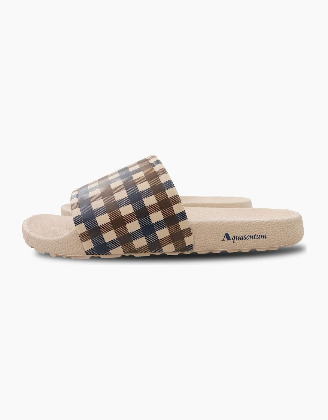 Aquascutum Beach Check Slippers Beige