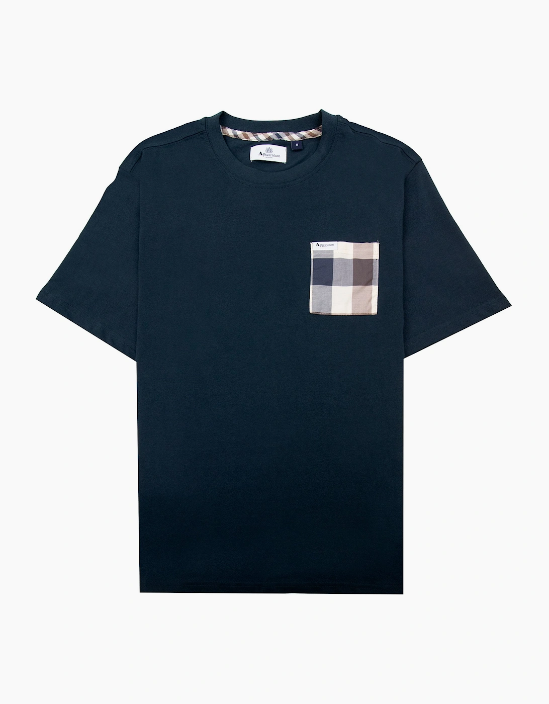 Aquascutum Macro Club Check T-shirt Navy 11, 5 of 4