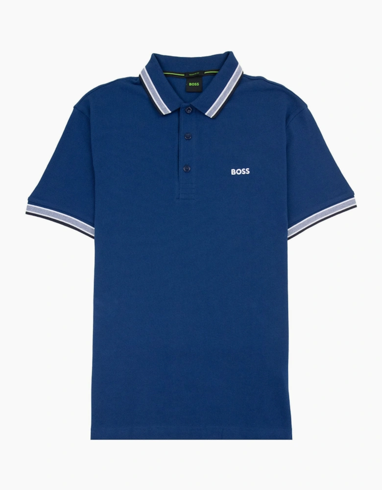Hugo Boss Embroidered Logo Paddy Polo Blue 435