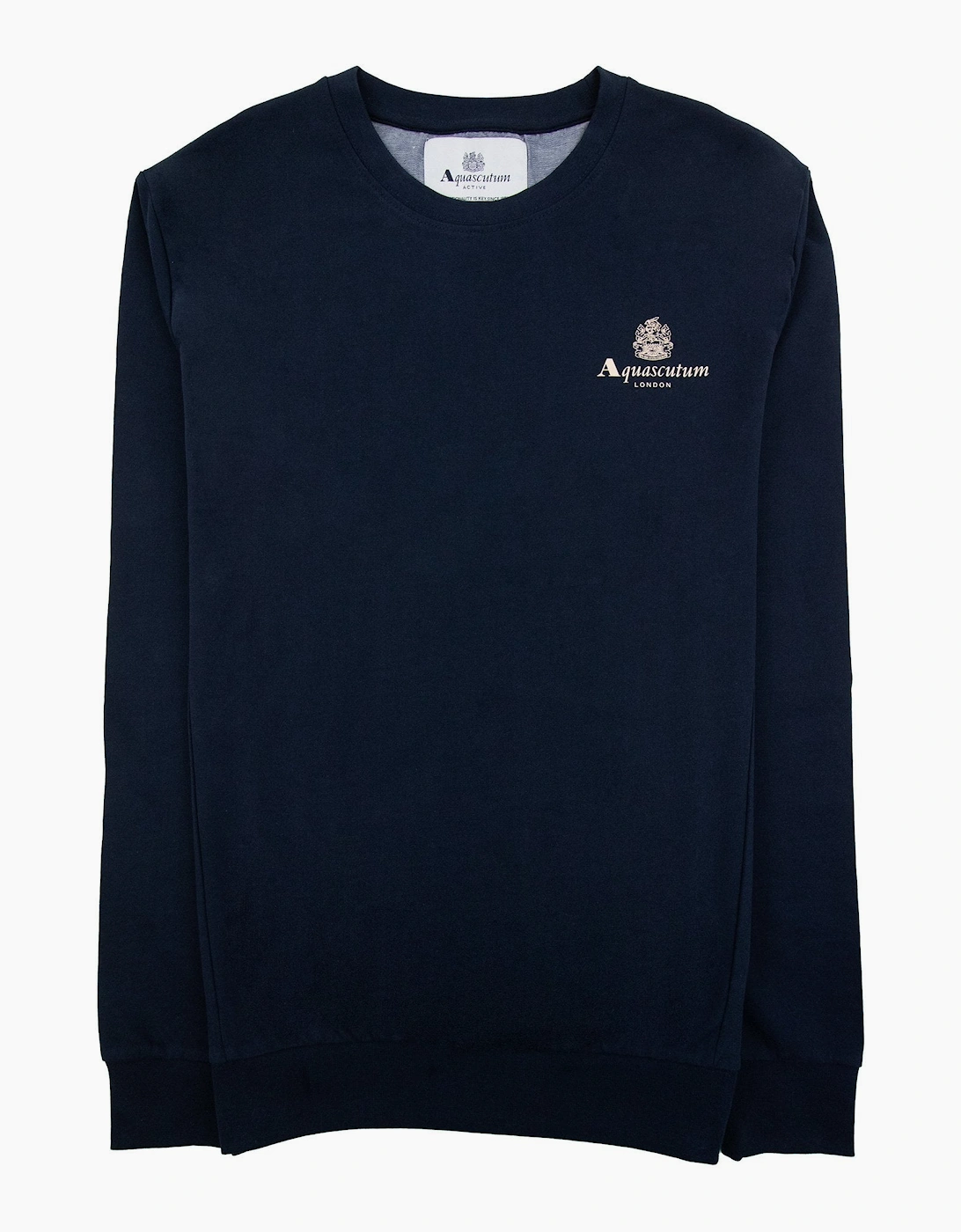 Aquascutum Active Small Logo Crewneck Sweatshirt Navy 11, 5 of 4