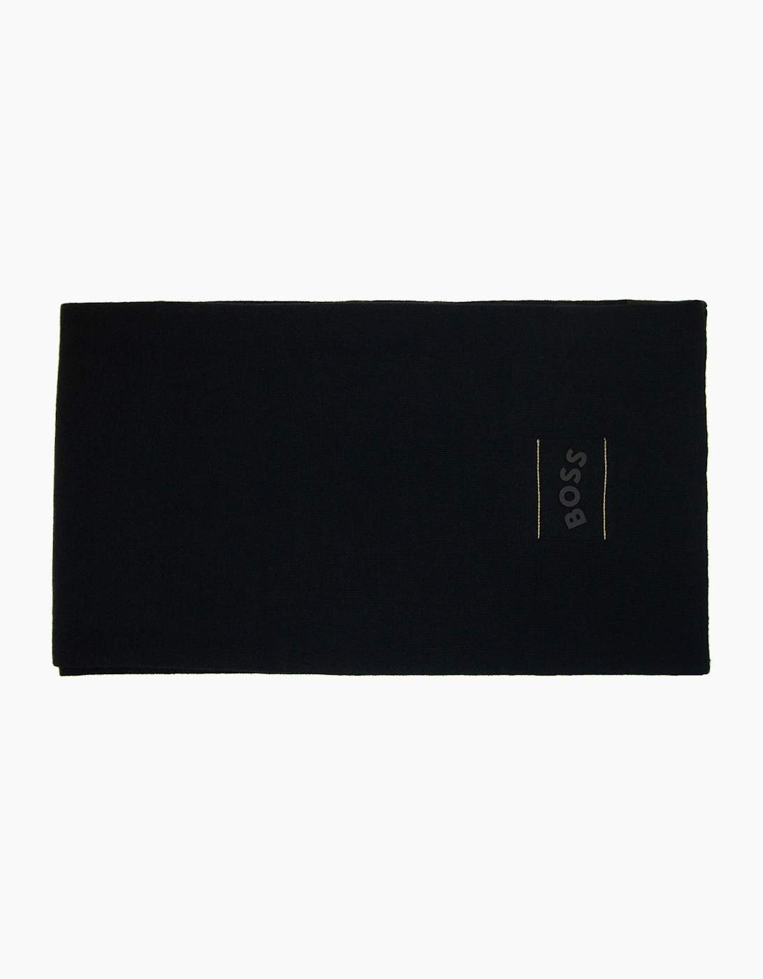 Hugo Boss Aride Logo Scarf Black 001