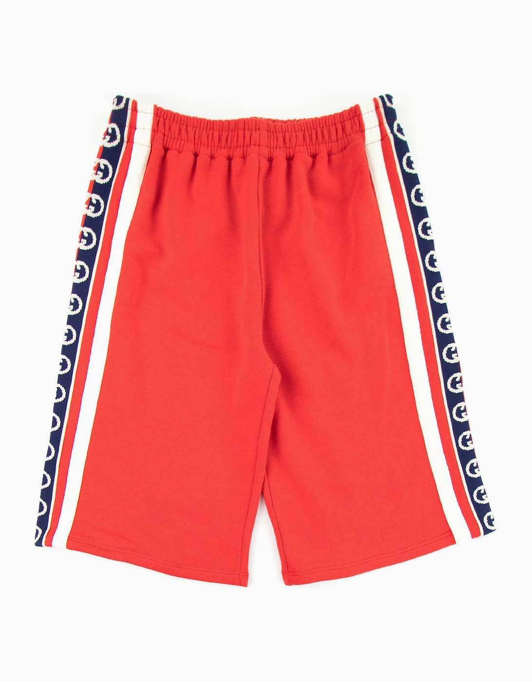 Gucci Junior Interlocking G Shorts Red