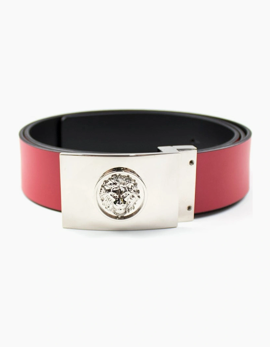 Versace Versus Rectangle Logo Reversible Belt Black/Red