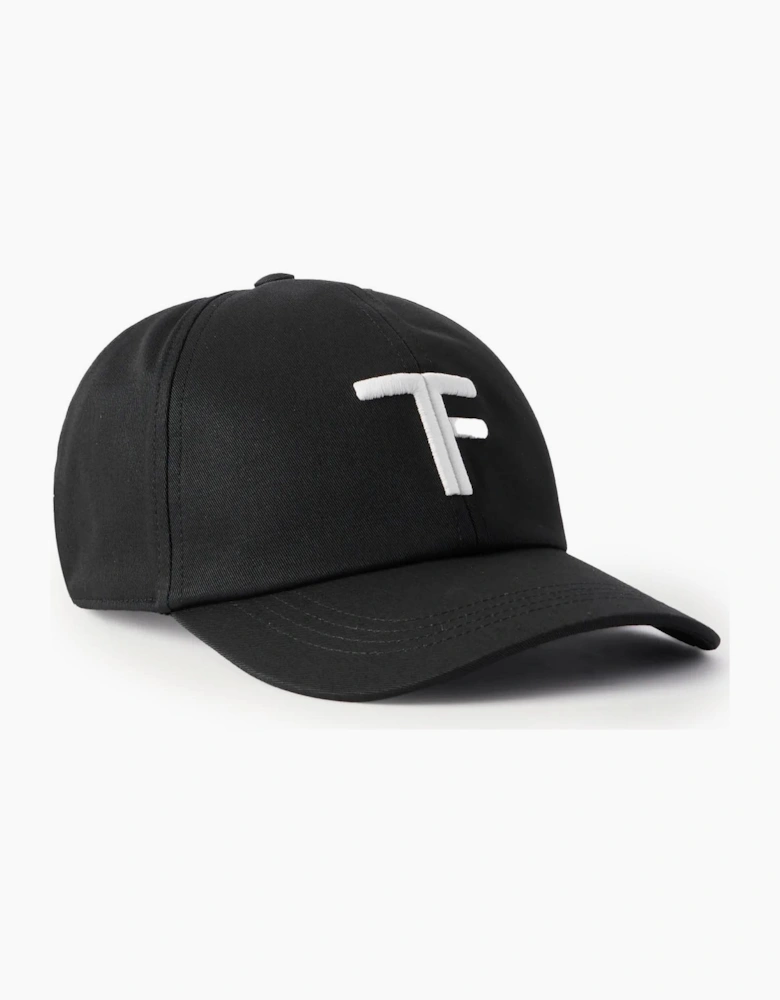 Canvas + Smooth Leather Cap Black